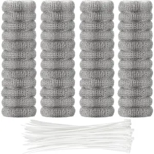Lint Traps Washing Machine Stainless Steel Lint Snare Traps Laundry Mesh Washer Hose Filter with Cable Tie