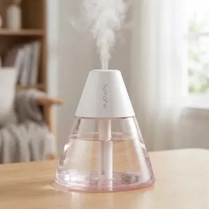 Mini Humidifiers, 260ml USB Personal Cool Mist Humidifier Cute Volcanoes Desktop Air Humidifier Quiet Small Humidifiers for Car, Office, Bedroom, Travel#Easter Day#mother's day gifts