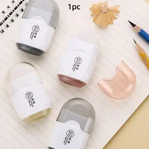 Student Multifunctional Sharpener Eraser Combo, 1/2/3 Pieces, Two-In-One Pencil Sharpener, Random Color, School Supplies Essential, Office Stationery Supplies