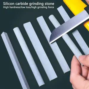 Silicon Carbide Sharpening Stone Set, 3-Piece | Professional Grade Dressing Tools for Shaping and Grinding | Versatile Grit Oilstones for Chisels, Gouges, and Metal Blades - Silicon Carbide - For Woodworkers & Metalworkers - Suitable for Workshop