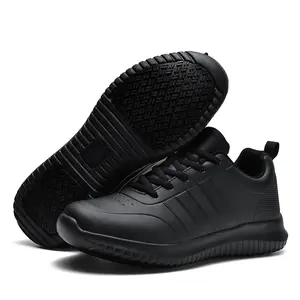 Picks Non Slip Work Shoes Waterproof SRC OilResistant Breathable Mesh Comfort Chef Footwear Men's & Women's Versions Black Nurse Stylish Closed Non Slip Work Shoes