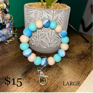 Large Silicone Keychain Wristlet