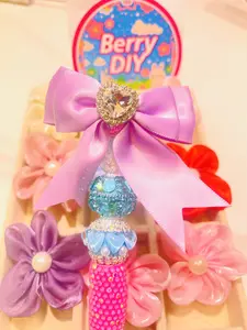 #Berry-DIY Fancy Rhinestone Crystal Bow Beads for necklace --- item for De-- posite ( purchase in live stream only)