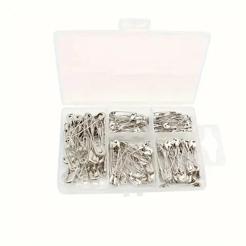 Safety Pins, 150pcs/box Multipurpose Safety Pins, Sewing Pins, Household Fixing Pins, Sewing Tool Kit for Home Use, Sewing Accessories and Supplies Crafts, Sewing Accessories