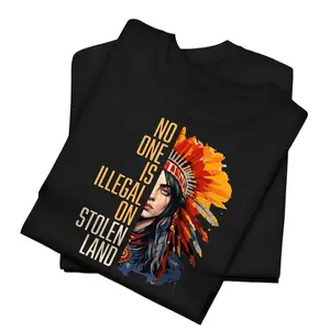 No One Is Illegal On Stolen Land Vintage T-Shirt