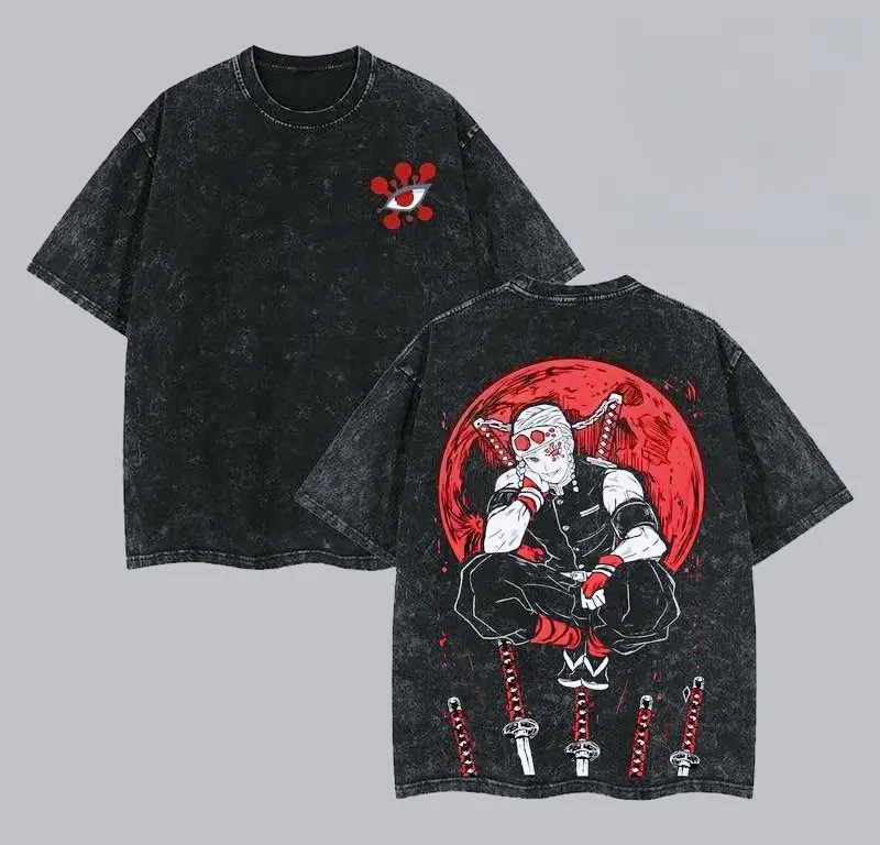 valentine shirts  Graphic Tee Anime Streetwear Shirt, Soft Oversized Cotton T-Shirt, Classic Anime Apparel, Menswear Aesthetic Clothes, Sound Hashira Unisex Top, Gift for Anime Fans Crewneck Distressed