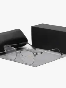 1 Pair of Simple Half Frame Blue Light Goggle Glasses, Browline Design, Unisex, Suitable for Daily, Study and Party Wear, Effective Filtering of Blue Light Anti-Radiation to Protect Your Eyesight.