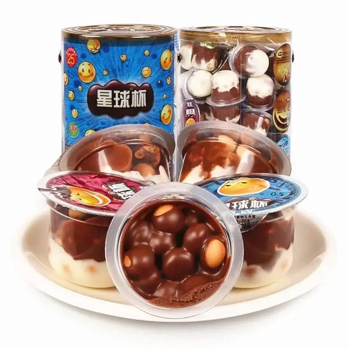 Planet Cup - Chocolate Sauce Biscuit Balls, Cocoa Spread With Breadsticks, Sweet Biscuits In Milk Chocolate Cream, Nostalgic Snack Packs(360g) Cookie Cooky Dip
