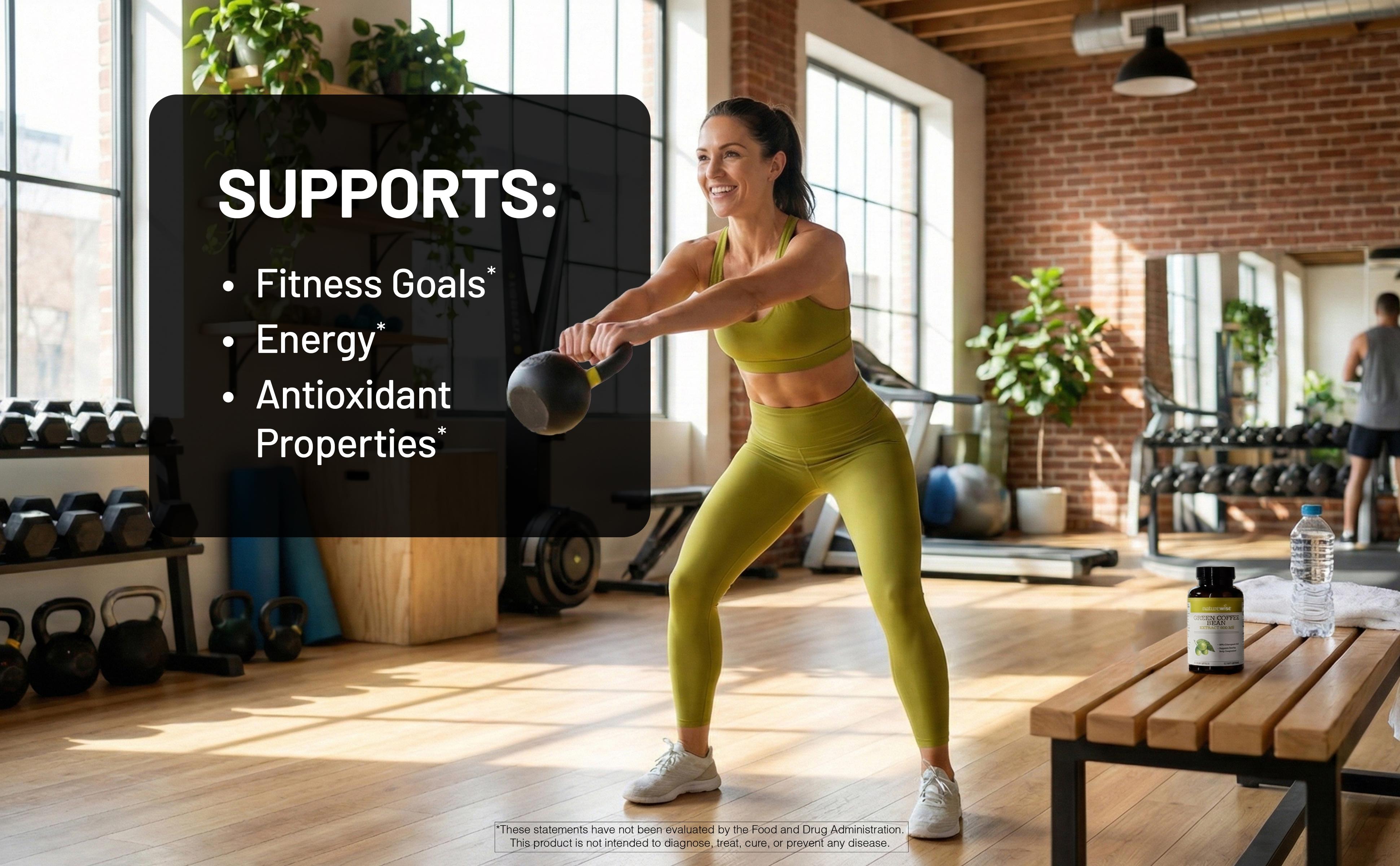 NatureWise Green Coffee Bean Extract Capsule for Healthy Weight, Energy - Supplement Healthcare Edible Dietary Fitness