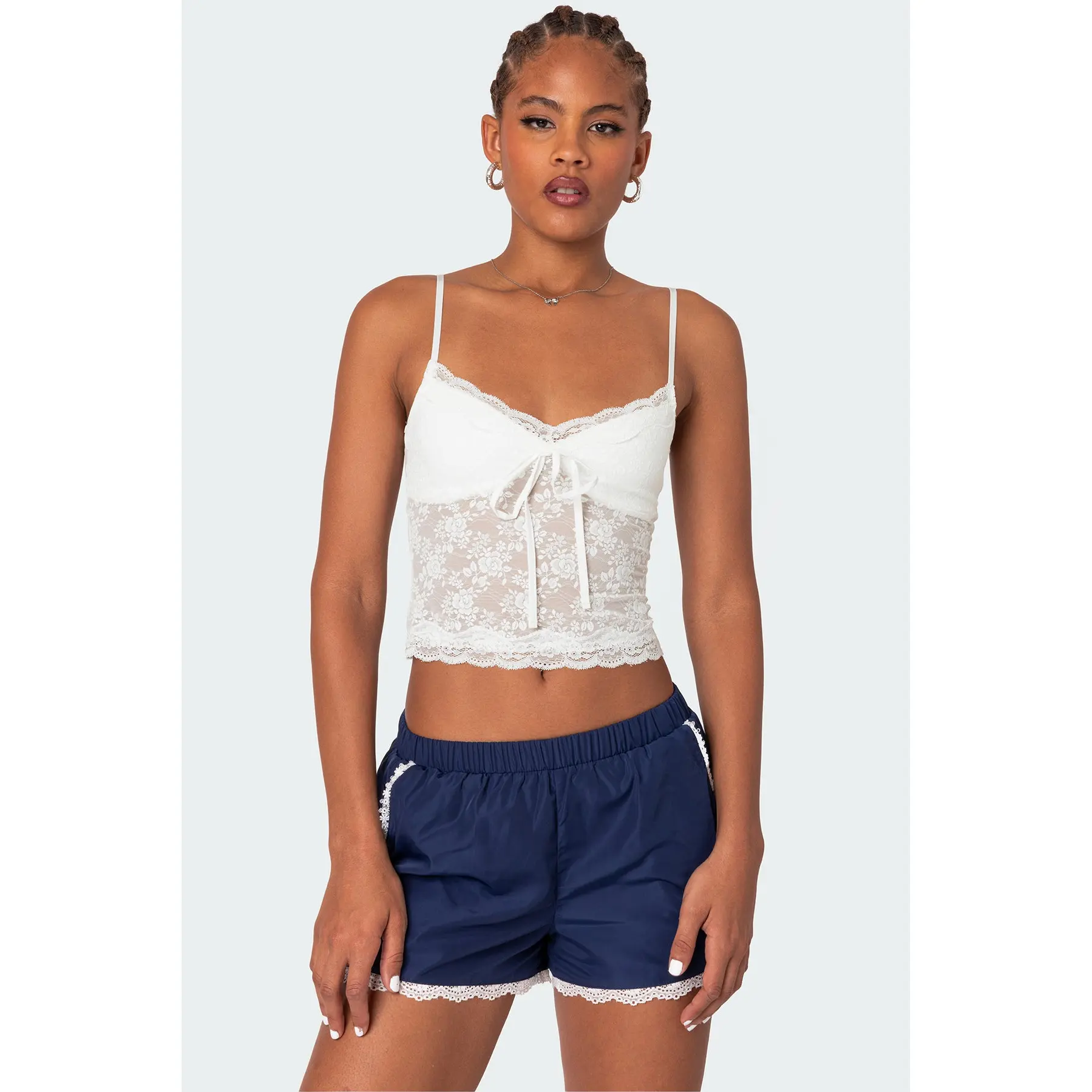 Cami Sheer Lace Tank Top