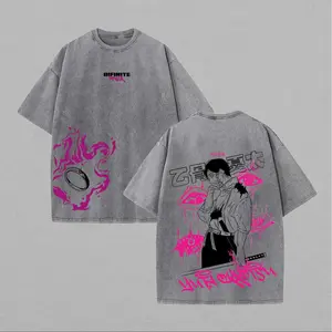 Jujutsu Kaisen Maki Zenin Printed Unisex Washed T-Shirt a16