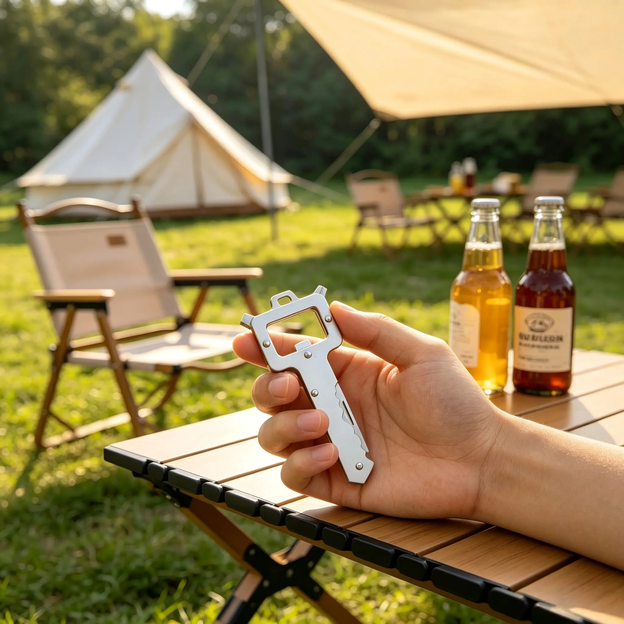 This mini keychain knife saves me daily — opens bottles, cuts fruits & breaks down boxes effortlessly.