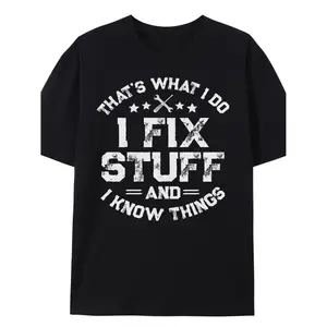 Humorous Men's Fix It Engineer T Shirt with Schematic Design Casual Auto and Electronics Repair Tee for Technicians and Engineers Classroom Friendly and Machine Washable