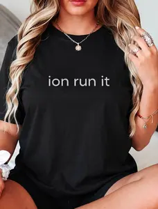 Ion Run It Lamelo Ball Julian Newman 100% Cotton Tee Shirt Unisex Classic Fit Structured Look Sport Grey 90% Cotton 10% Polyester