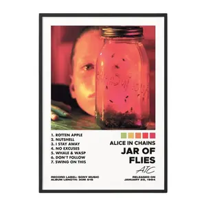Alice In Chains - Jar Of Flies Album Poster No Frame / Album Cover Poster / Music Gift / Music Wall Decor / Album Art / Decor Home Kitchen Print