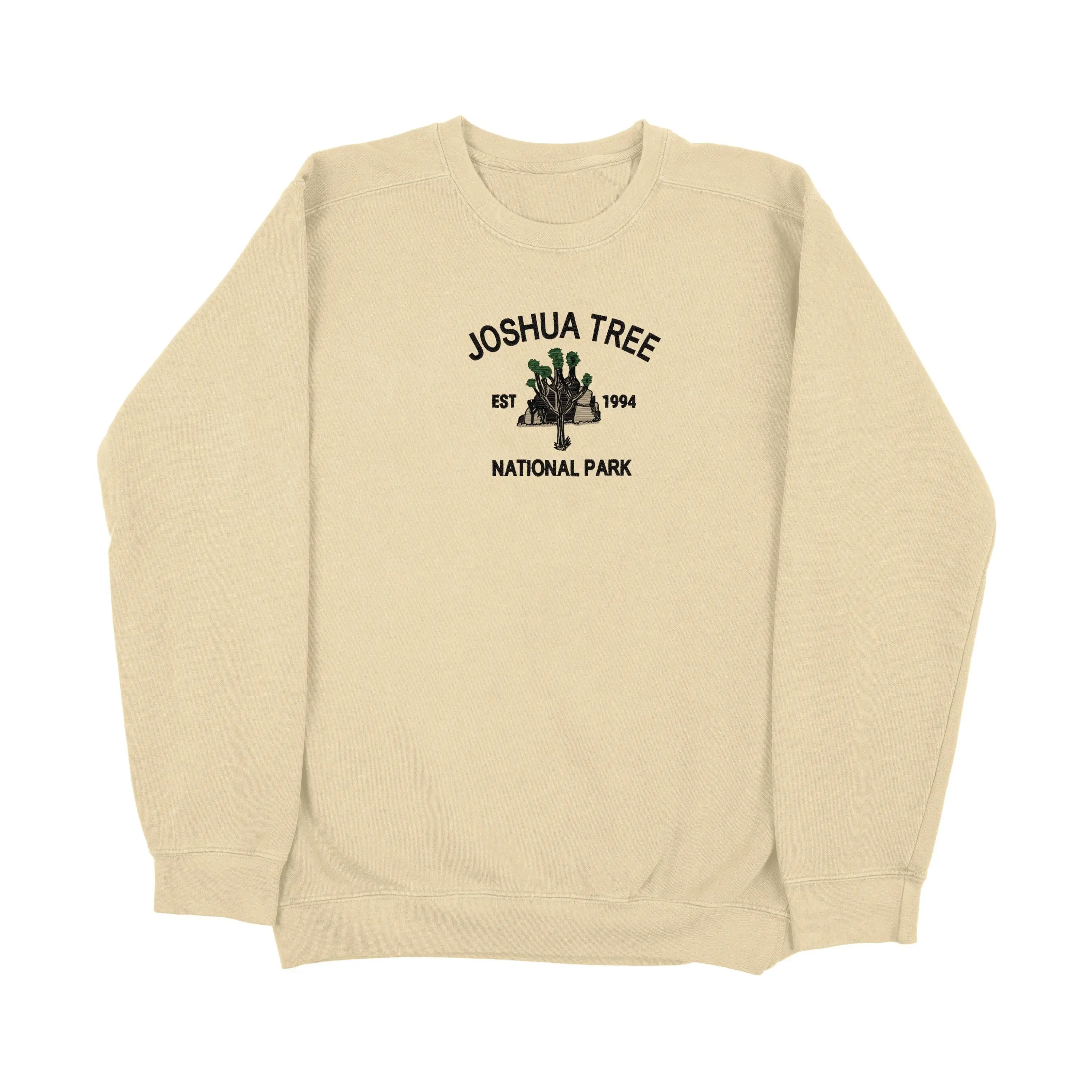 Joshua Tree National Park Embroidered Sweatshirt | Premium Quality | Crewneck | Unisex | Outdoor | Embroidery | Comfort Colors