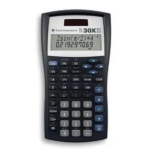 Texas Instruments TI-30XIIS Scientific Calculator, Black with Blue Accents