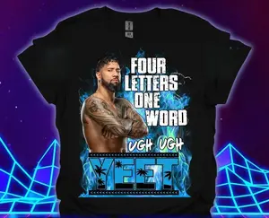 Youth and Adult Main Event Jey Uso 4 Letters YEET Shirt, Graphic Tees for Boys, Unisex Top, Vintage Y2K Aesthetic Tshirt, wwe, Casual Short Sleeve T-Shirt for Men and Women - Soft Cotton Comfortable Everyday Wear