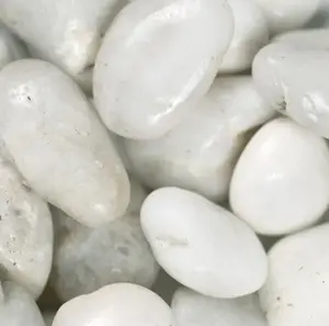 White Polished Pebble 12 In. X -12 In. 40Lb Bag - Compact Design for Versatile Storage