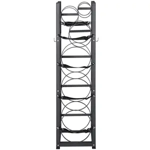 Refrigerant Tank Rack, with 3 x 30lbs and Other 3 Small Bottle Tanks, Cylinder Tank Rack 12.79x12.99x47.12 in, Refrigerant Cylinder Rack and Holders for Freon, Gases, Oxygen, Nitrogen