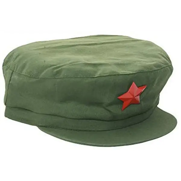 Chinese Chairman Mao Zedong Communist Red Army Uniform Hat for Costumes and Theatre