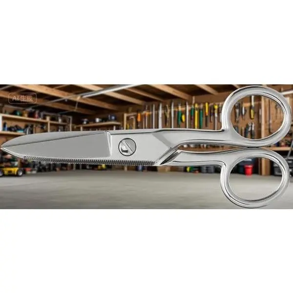 5.25-Inch Heavy-Duty Electrician Scissors, Nickel-Plated Stainless Steel Corrosion-Resistant Blades, Ergonomic Handle Compact Multi-Purpose Cutting Tool for Low Voltage Precision Use
