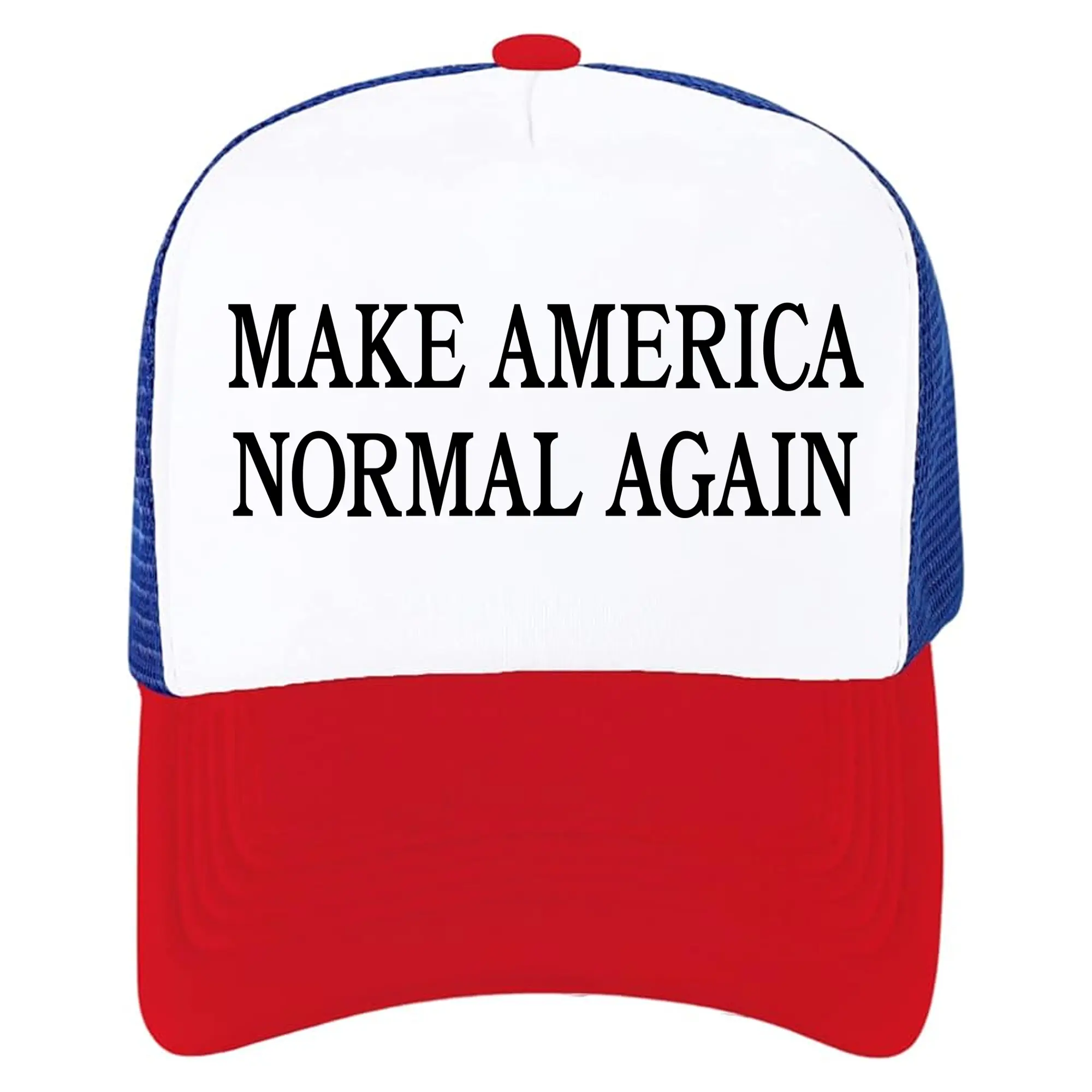 Make America Normal Again, Unhinged Trucker Hat, Embroidered Hat, Redneck Hats, Funny Trucker Hats, Adult Trucker Hat, Humor Hats, Silly