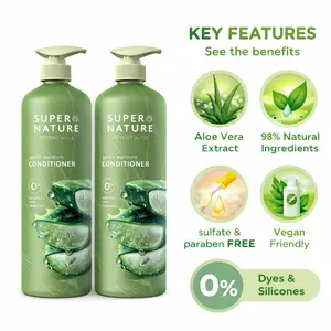 Super Nature Potent Aloe Haircare Conditioner - Advanced Moisture Conditioner, Sulfate & Paraben-Free Moisturizer, Aloe Vera Blend for Dry & Damaged Hair (Multi Pack Option)