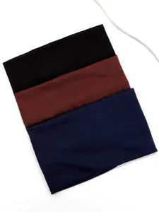 3pcs Solid Color Wide Elastic Hair Band, Daily Casual Sporty Hair Accessories for Women & Men, Minimalist Headwear Suitable for Hair, Fashion Hair Accessories for Party, Daily Clothing Decor, Elastic Headbands, Workout Headband, Sports Headband