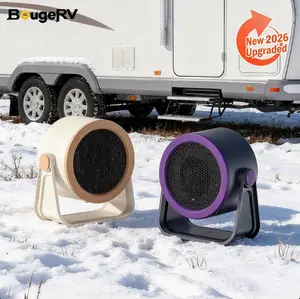 BougeRV Heater Outdoor & Desktop Portable Heater—— 2026 Hot Air Blower Mini Radiator Energy Efficient Winter Warmer Warmth Convenience Compact Design Low Energy Consumption Plug-in type, requires power outlet to use