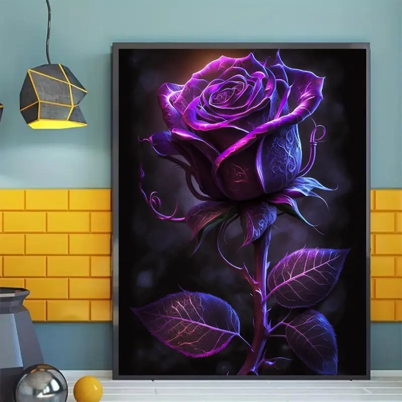 1pc Framed Diamond Painting Kit, DIY Craft Art Decor, Wall Art Painting, Perfect Gift for Beginners & Adults, Ideal for Home Decoration, Diamond Art Tools, DIY Craft Supplies