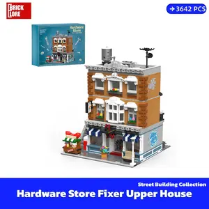 [BrickLORE](SHIP FREE)Hardware Store Fixer Upper House Modular Buildings Street Building collection 3642 Pieces With GIFT Box
