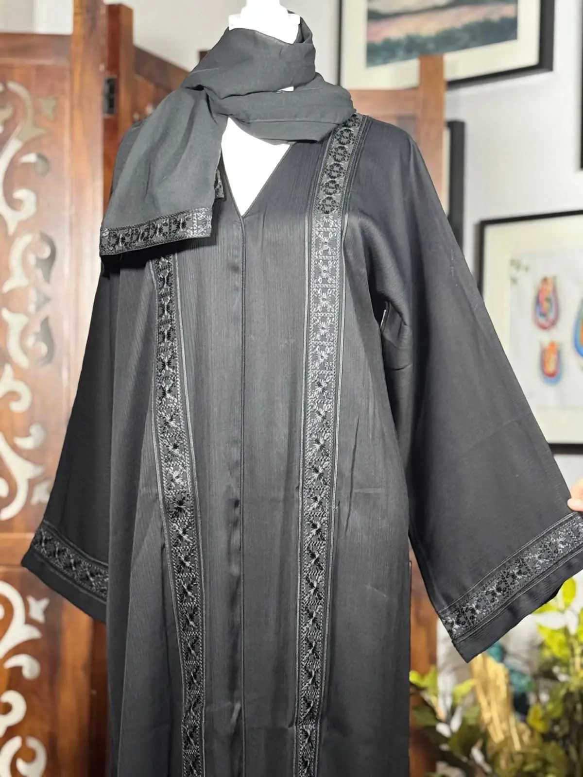 Manal Abaya Set - Women's Hijab and Abaya Set