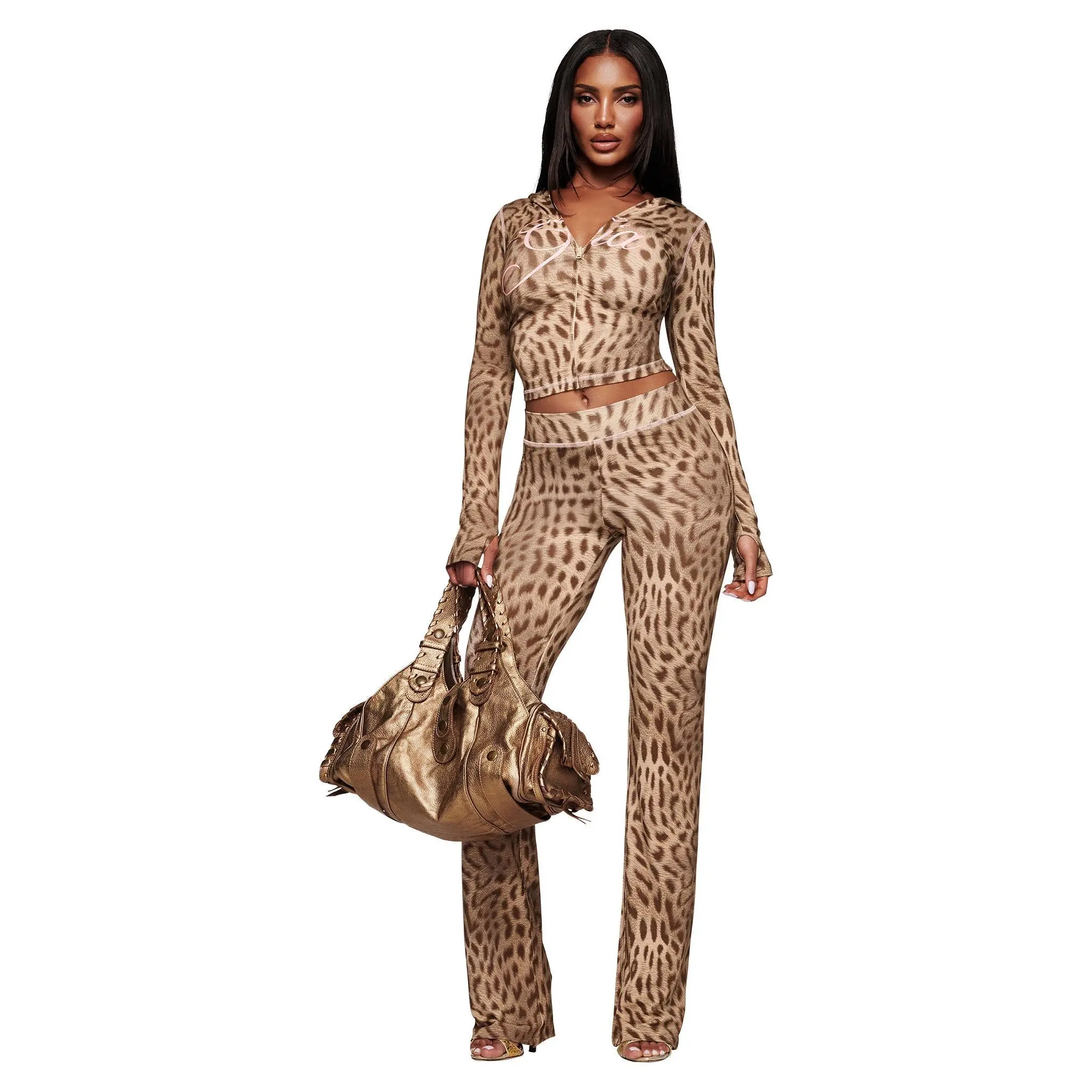 BLARE TRACKPANT - BLAZE CHEETAH