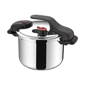 SUPOR 6L Stainless Steel Pressure Cooker - 22cm High Pressure Cooking Pot for Fast & Delicious Meals