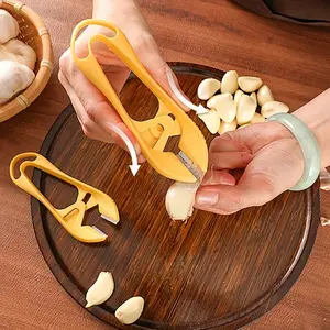Portable Garlic Peeler Tool Set, Manual Kitchen Garlic Skin Remover for Home & Commercial Use, Easy-To-Use Garlic Clove Cutter & Peelers