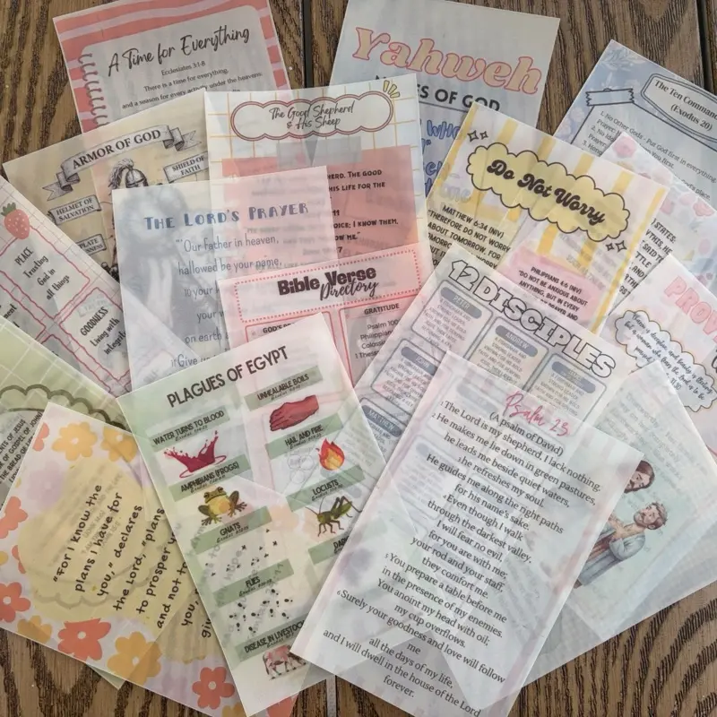 Christian Bible Tip-Ins Variety Bundle