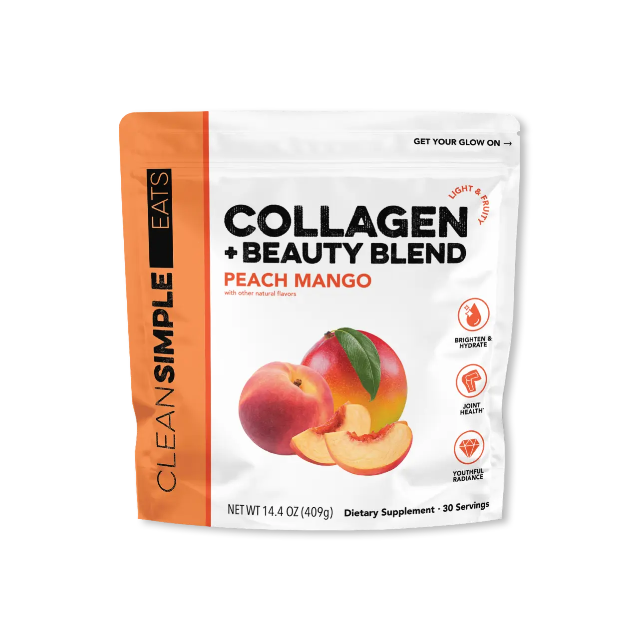 Collagen + Beauty Blend: Peach Mango (30 Servings)