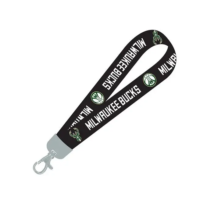 Pro Specialties Group Wordmark Milwaukee Bucks Lanyard Wristlet