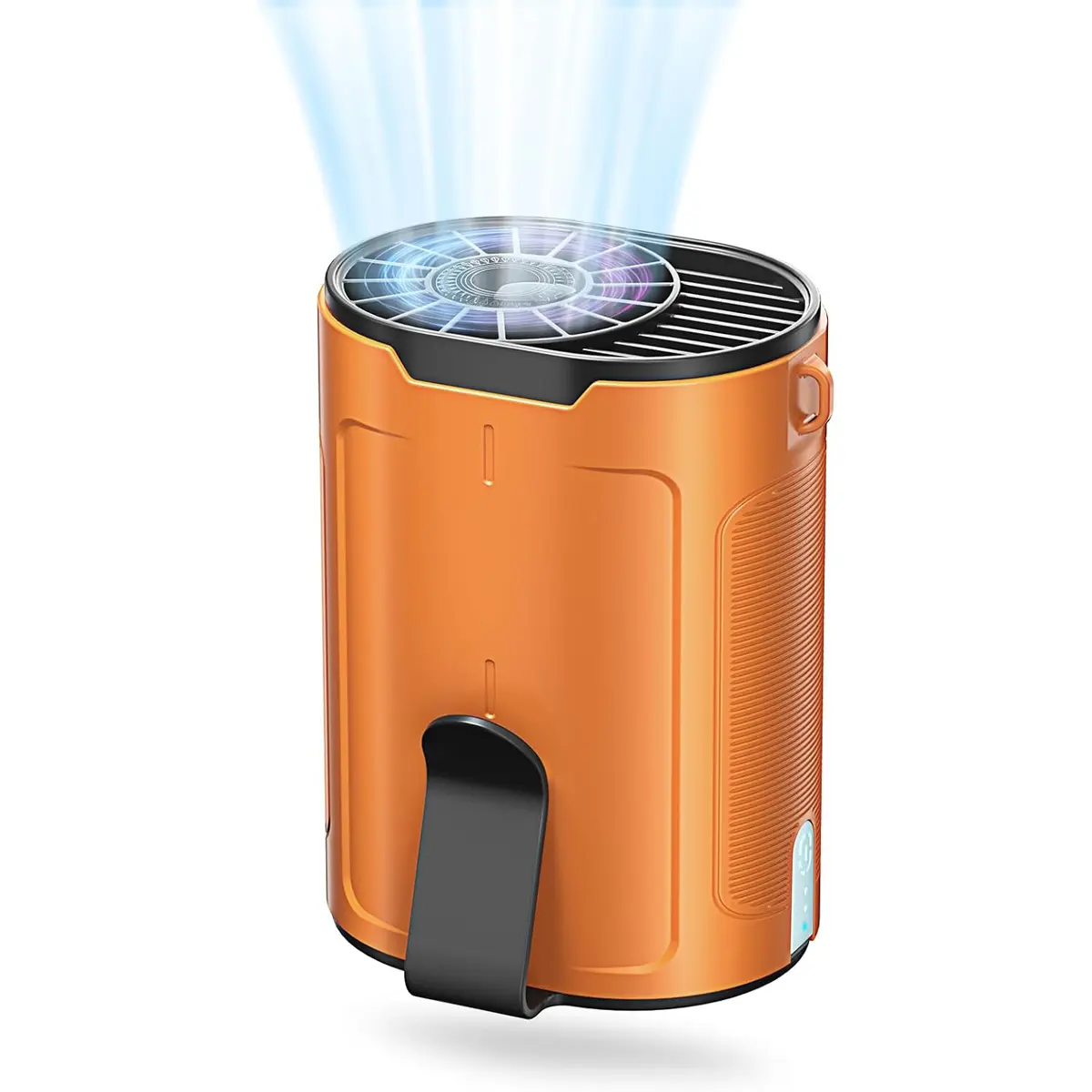 barito Dual Clip Waist Fan - 6600RPM High-Speed Motor, 4 Cooling Levels, Lightweight 25H Wearable, Battery Operated, USB Rechargeable, Portable Fan for Construction, Camping, Battery Operated Fan, Portable Rechargeable Fan