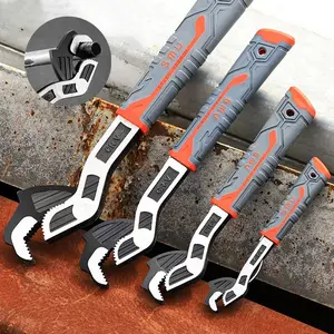 Multifunctional Self-Locking Heavy Duty Wrench Set, Quick Opening Adjustable Spanner, Ideal for Plumbing Pipe Work, Multiple Sizes Available
