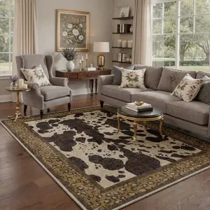 【Deals For You Days】BEIMO Home Carpet – Soft, Non-Slip, Pet Friendly, Machine Washable Rug, Area Rug Ideal for Living Room, Bedroom, Kitchen, Hallway ,ARN2099-OCHRE