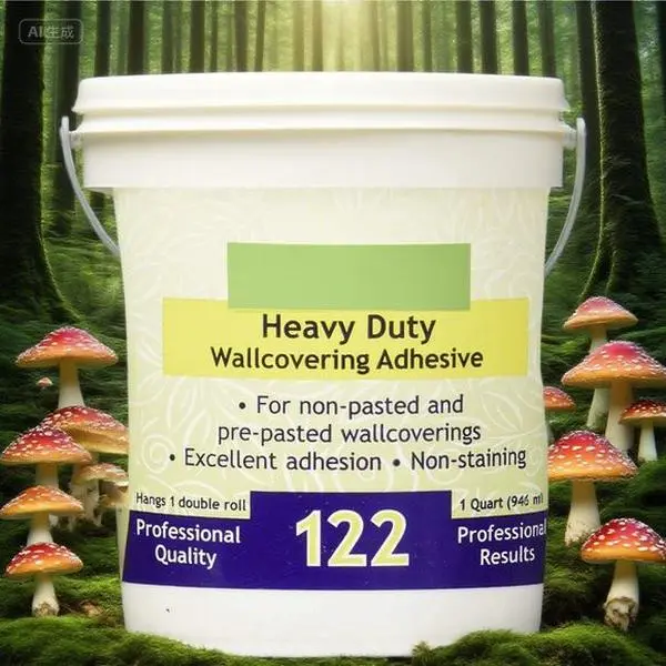 Heavy Duty Strippable Wallcovering Adhesive Clear Strong Hold Removable Wallpaper Paste Long-Lasting Easy Application Water-Resistant Non-Toxic Formula