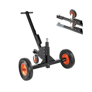 Heavy-Duty Trailer Dolly, 1500lbs Tongue Weight Capacity, 2 in 1 Trailer Mover with 2 in Ball, 16 in Pneumatic Tires and Universal Wheel, Portable Tow Dolly for Moving Car RV Trailer