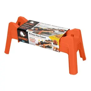 CAMCO E-F RV Sewer Drainage Hose Support Kit - 5 Supports, Durable Plastic Build, Easy Setup, Sewer Hose Installation, Guidance Function, Ideal for Uneven Ground
