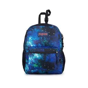 JanSport Adaptive 16" Backpack - Cyberspace Galaxy: Zip Closure, Laptop Sleeve