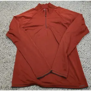Patagonia Capilene 1/4 Zip Long Sleeve Dark Orange Men’s Size XL