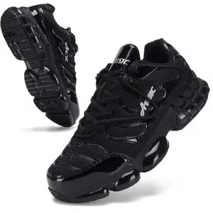 Steel Toe Shoes For Men Women Lightweight Breathable Safety Sneakers Steel Toe Indestructible Safety Shoes Outdoorfun
