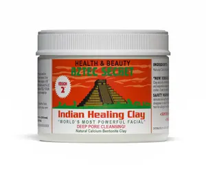 NEW 10oz SIZE! - ETANA BEAUTY Aztec Secret Indian Healing Clay - 100% Natural Calcium Bentonite for Deep Pore Cleansing, Skin Care, Facials, Wraps & More  - Soft