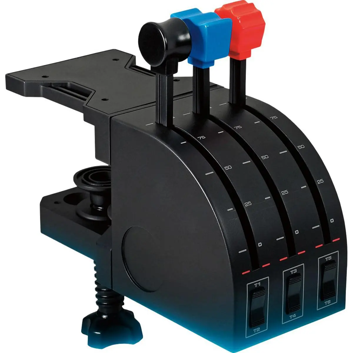Logitech Pro Flight Throttle Quadrant, Accessories, Adjustable, Compact